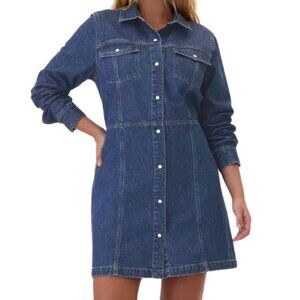 GAP Western Denim Mini Dress Medium NWT